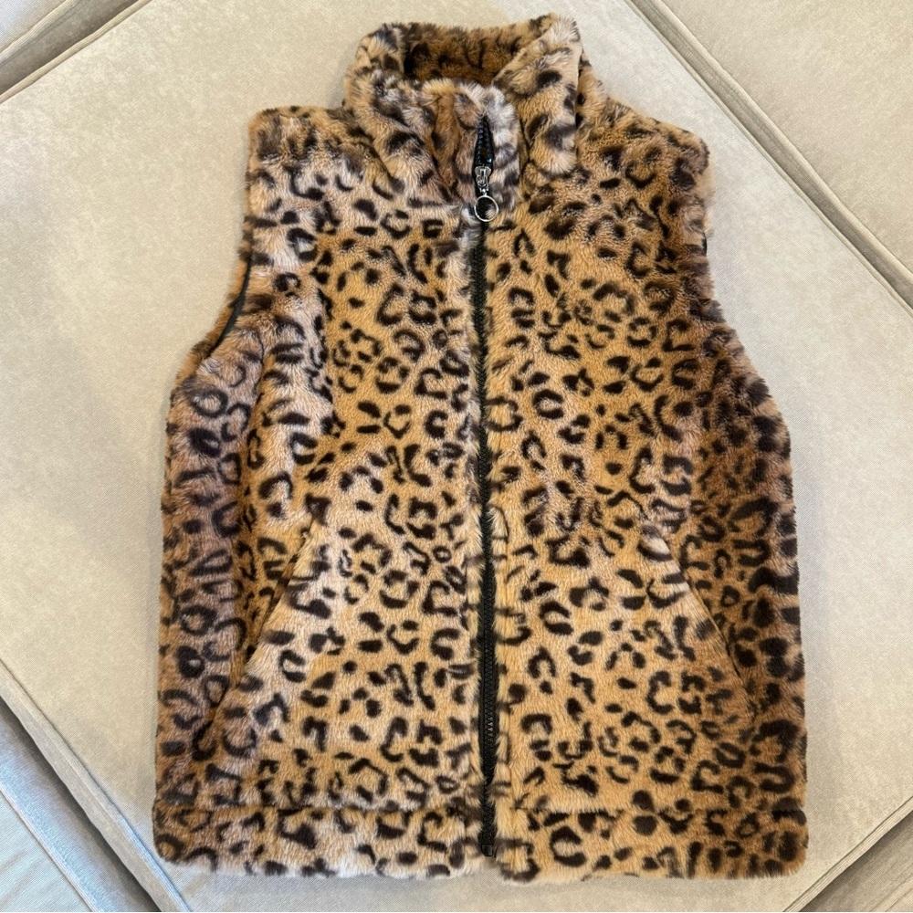 Urban Republic Leopard Faux-Fur Vest Girls 14/16